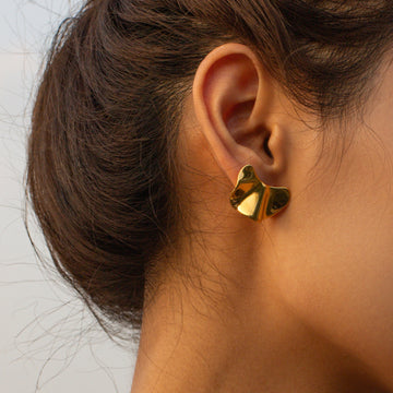 Irregular 18K Gold-Plated Earrings - Fashiofinesse